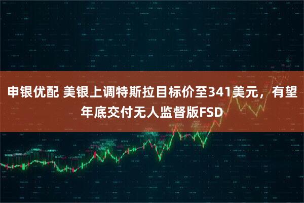 申银优配 美银上调特斯拉目标价至341美元,有望年底交付无人监督版FSD