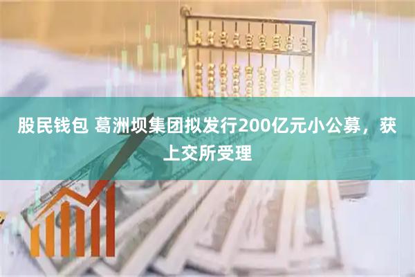 股民钱包 葛洲坝集团拟发行200亿元小公募，获上交所受理